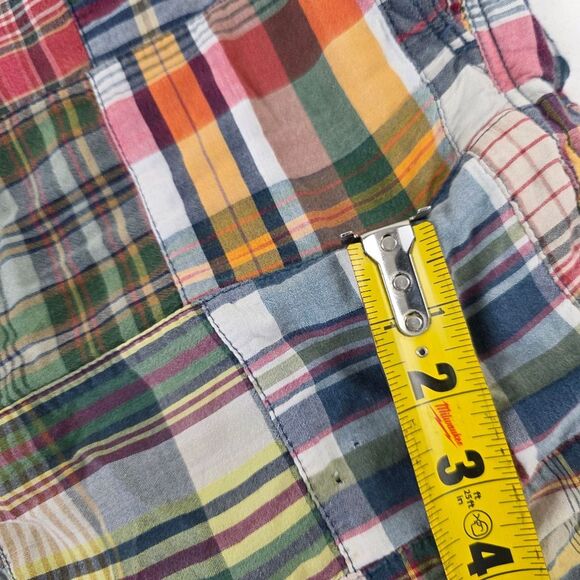 Polo Ralph Lauren Patchwork Madras Shorts 6" Mens‎ Size Large Drawstring - Picture 2 of 8